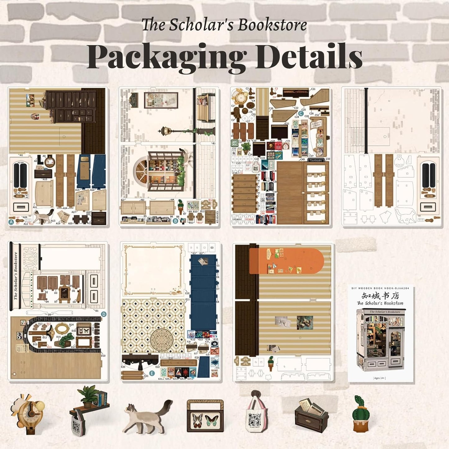 DIY Miniature Dollhouse
Rolife Cutebee HYUKBI DIY Booknook Dollhouse Kit 3D Wooden Puzzle
Micro Building Blocks Set