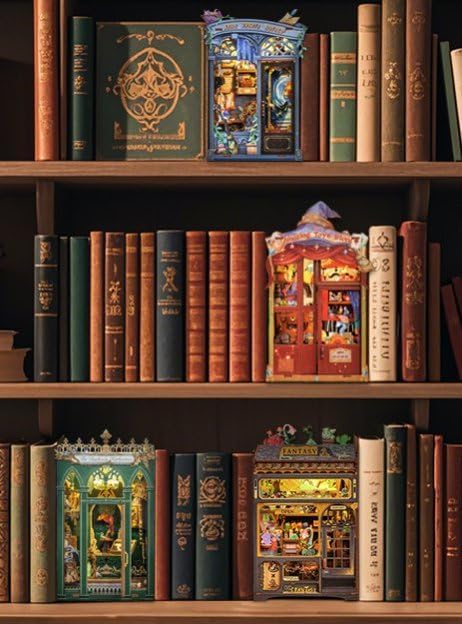 Rolife Cutebee HYUKBI DIY Booknook Dollhouse Kit 3D Wooden Puzzle