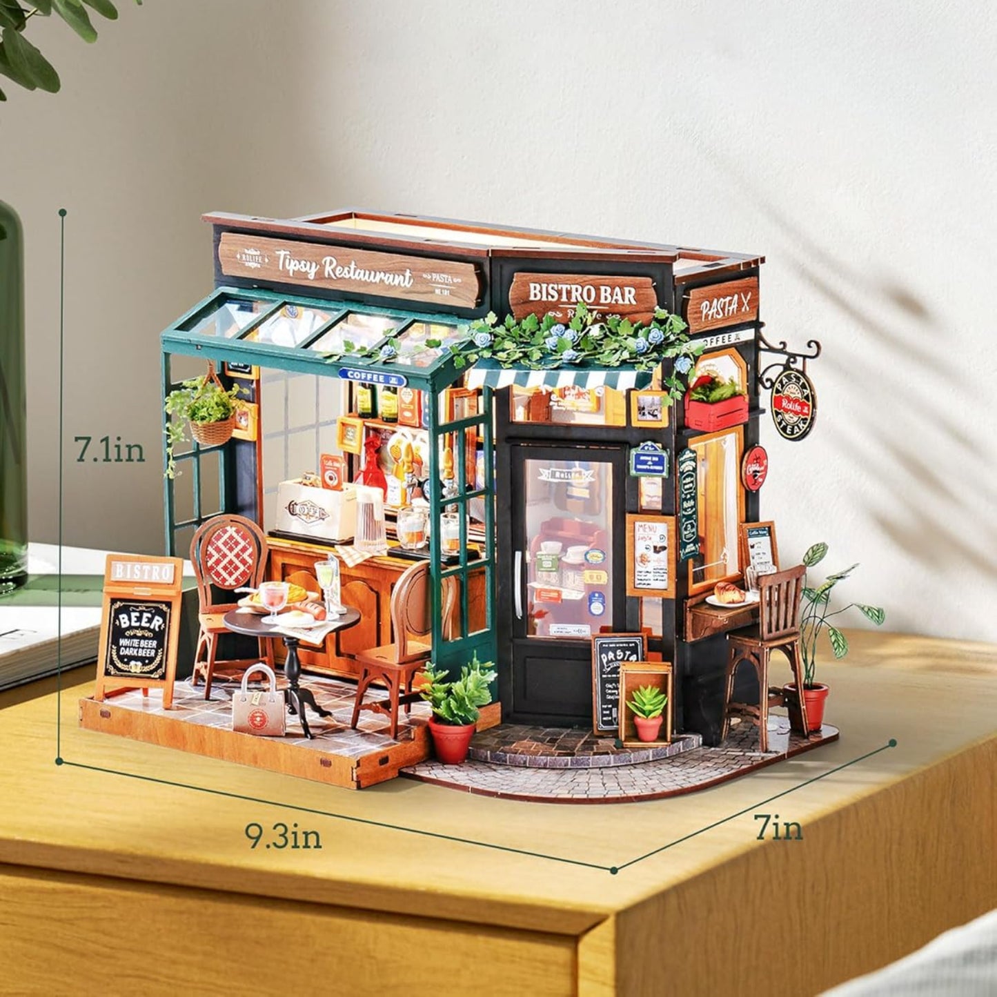 HYUKBI DIY Miniature House Kit with LED Light