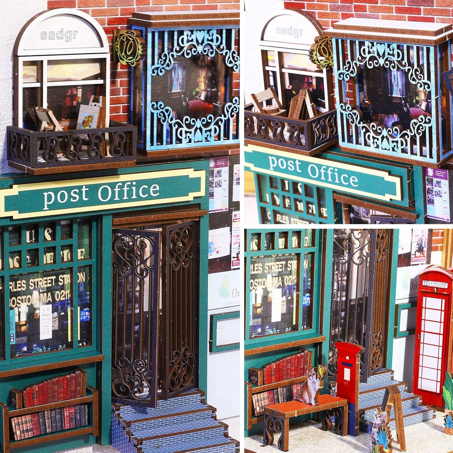 HYUKBI DIY Booknook Dollhouse Kit