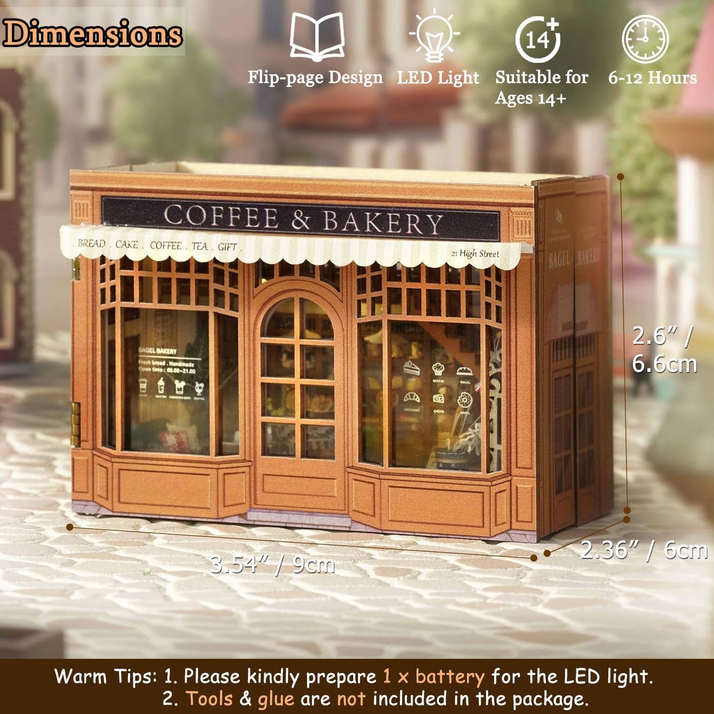 HYUKBI DIY Miniature House Kit with LED Light