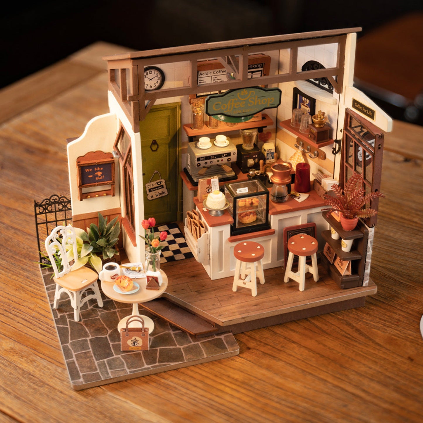 DIY Miniature Dollhouse Kits with LED