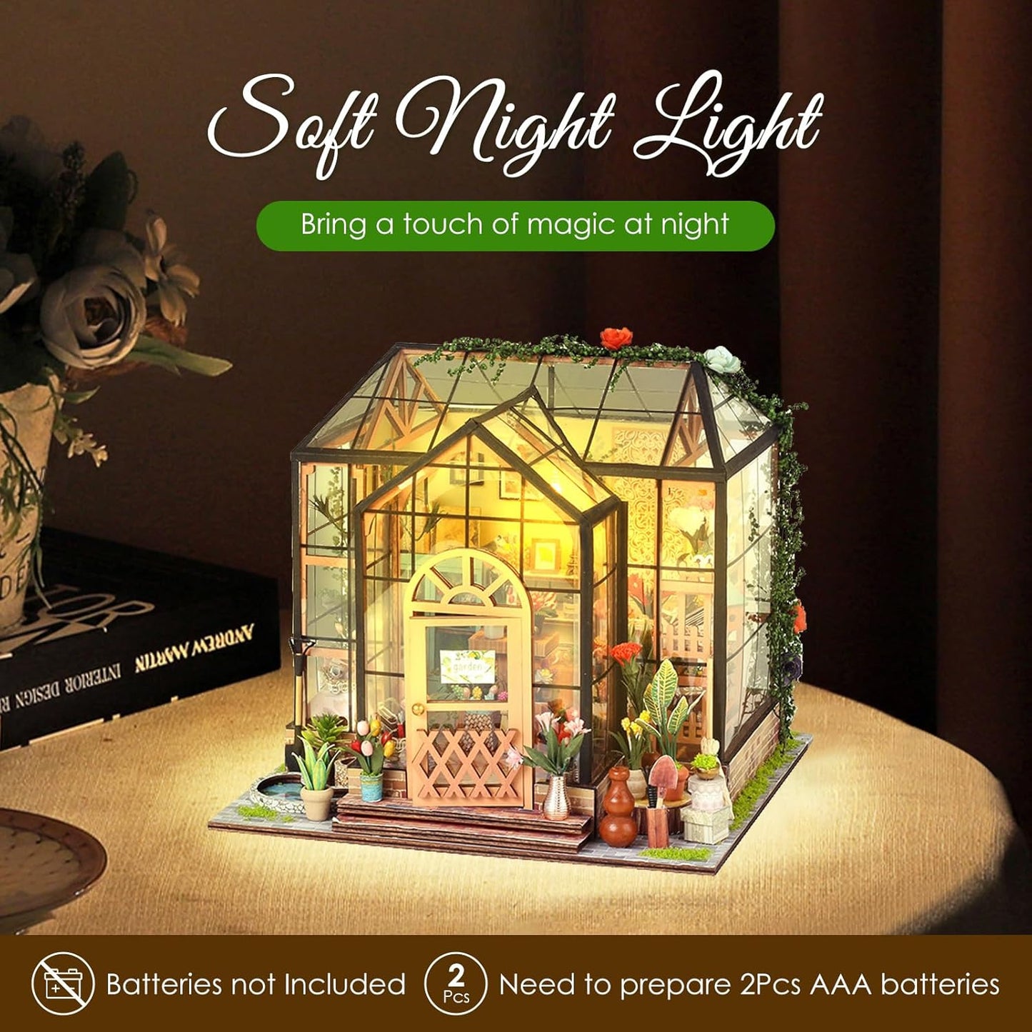 HYUKBI DIY Booknook Dollhouse Kit