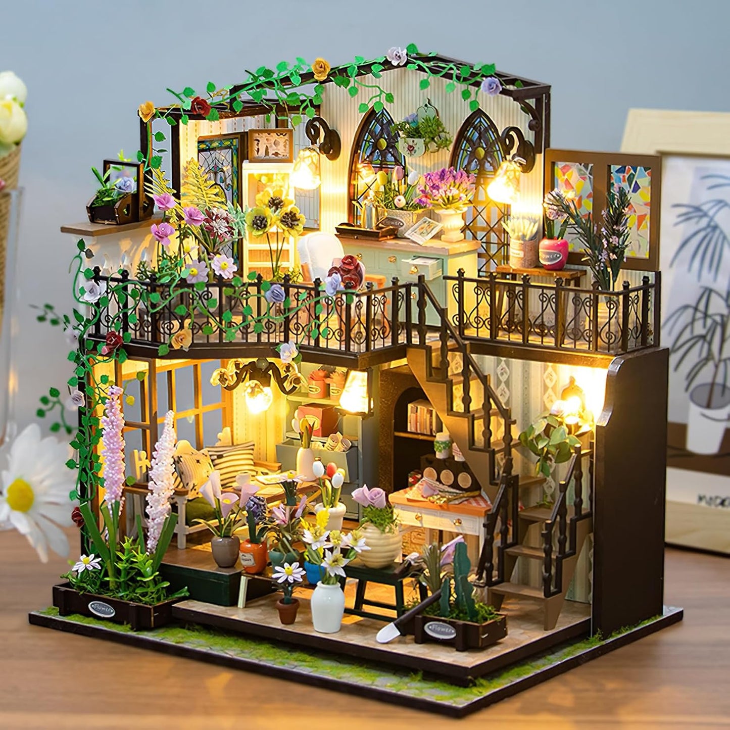 HYUKBI DIY Booknook Dollhouse Kit