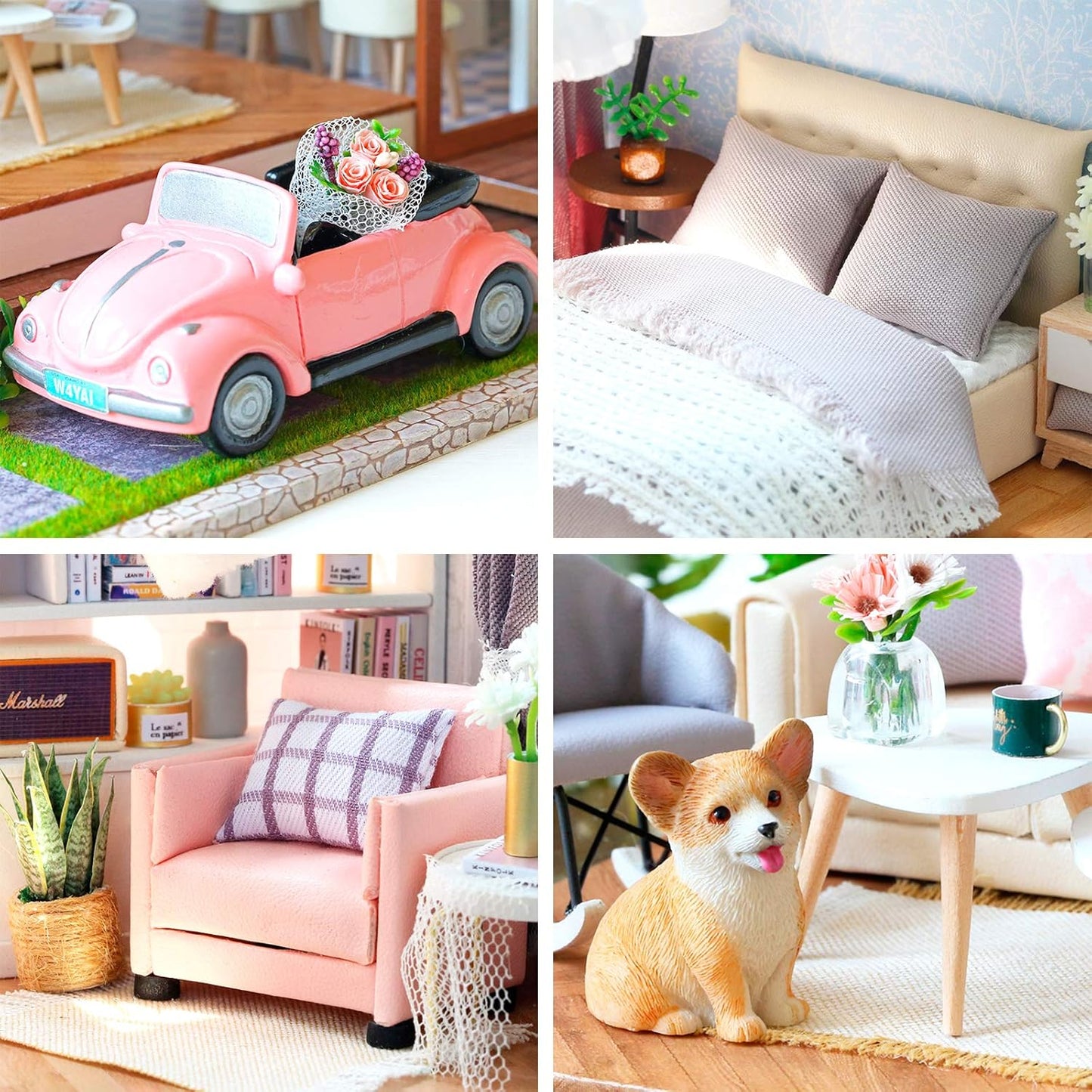 DIY Miniature Dollhouse
Rolife Cutebee HYUKBI DIY Booknook Dollhouse Kit 3D Wooden Puzzle
Micro Building Blocks Set
Blindbox plush cute toy