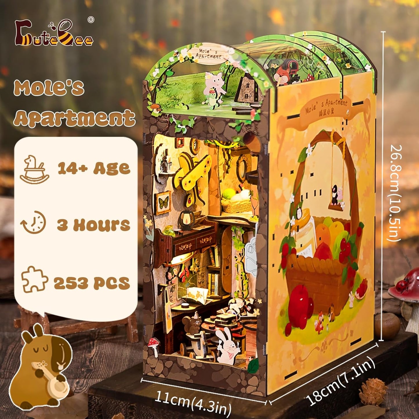 DIY Miniature Dollhouse
Rolife Cutebee HYUKBI DIY Booknook Dollhouse Kit 3D Wooden Puzzle
Micro Building Blocks Set
Blindbox plush cute toy