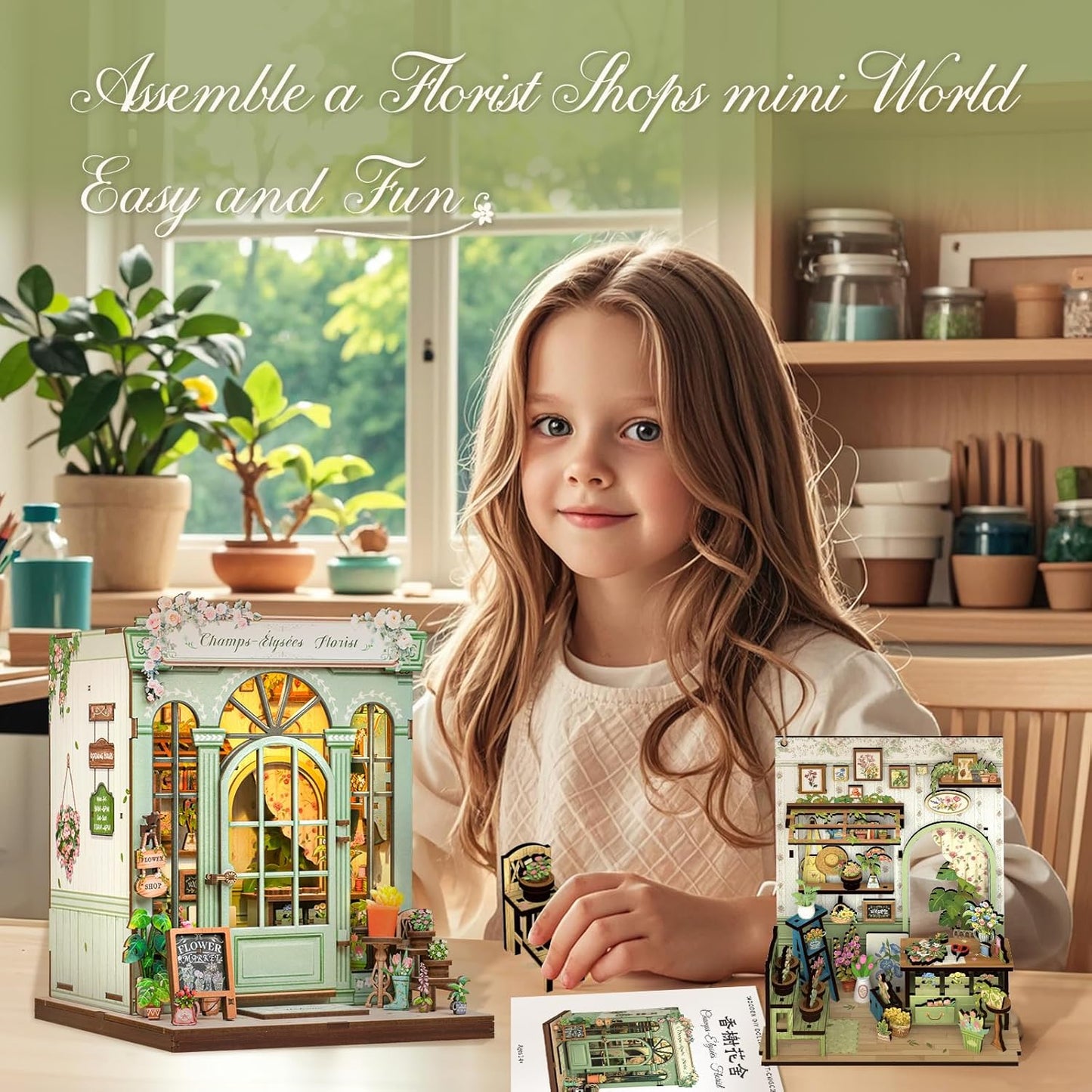 HYUKBI DIY Booknook Dollhouse Kit