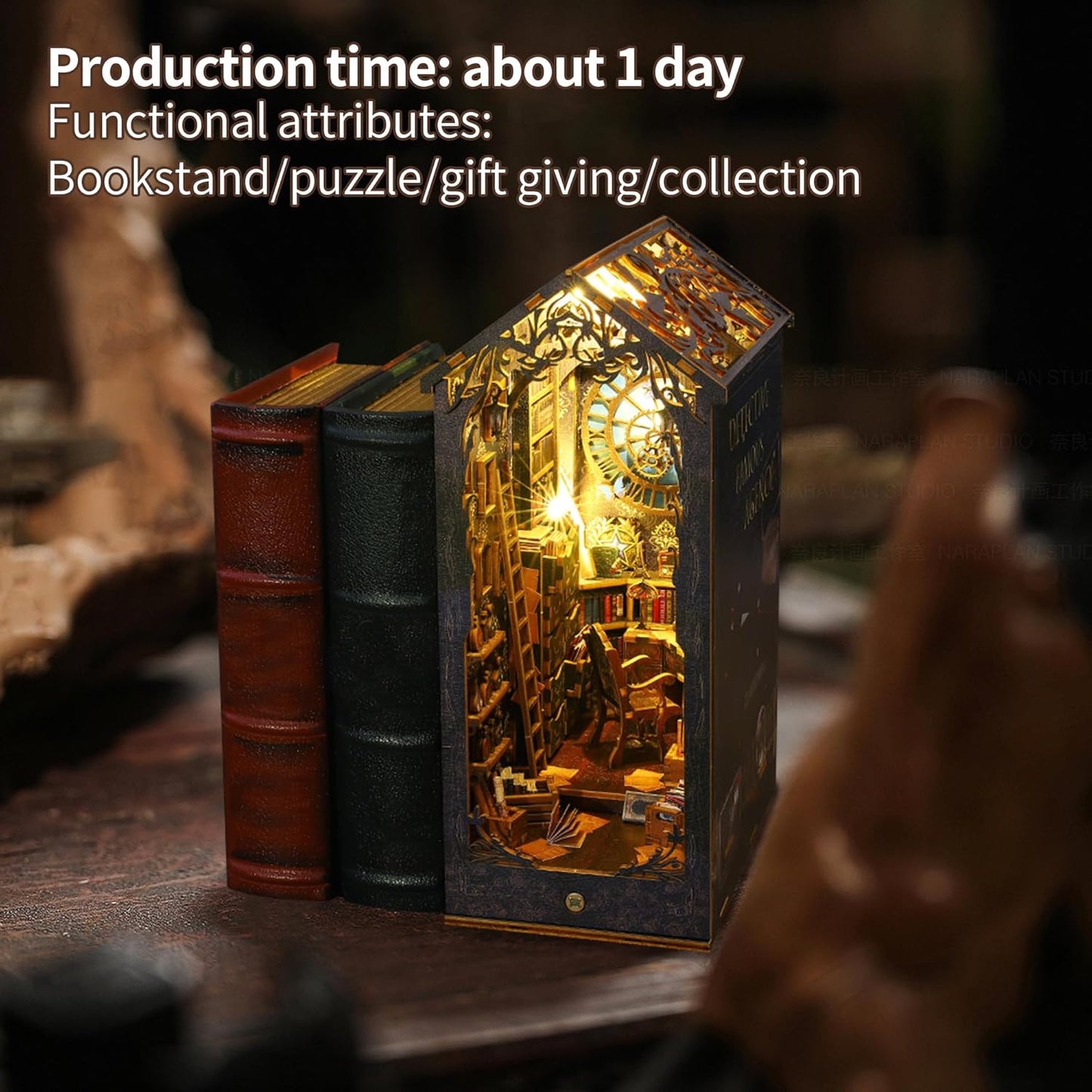 HYUKBI DIY Booknook Dollhouse Kit