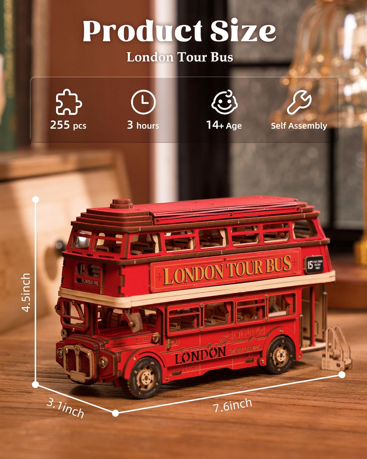 3D wooden puzzle building toy