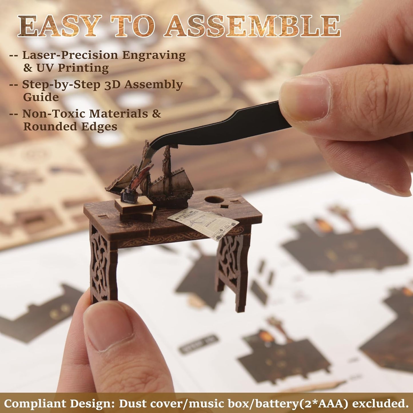 Building block, 1000pcs jigsaw puzzle, 2025 new puzzle, Adult Puzzle, Cartoon Puzzle, jigsaw puzzles,, puzzle 2000, DIY Miniature Dollhouse, Rolife, Cutebee, HYUKBI, DIY Booknook, Bookend, Dollhouse Kit, 3D Wooden Puzzle, Micro Building Blocks Set, Christmas Holiday gift