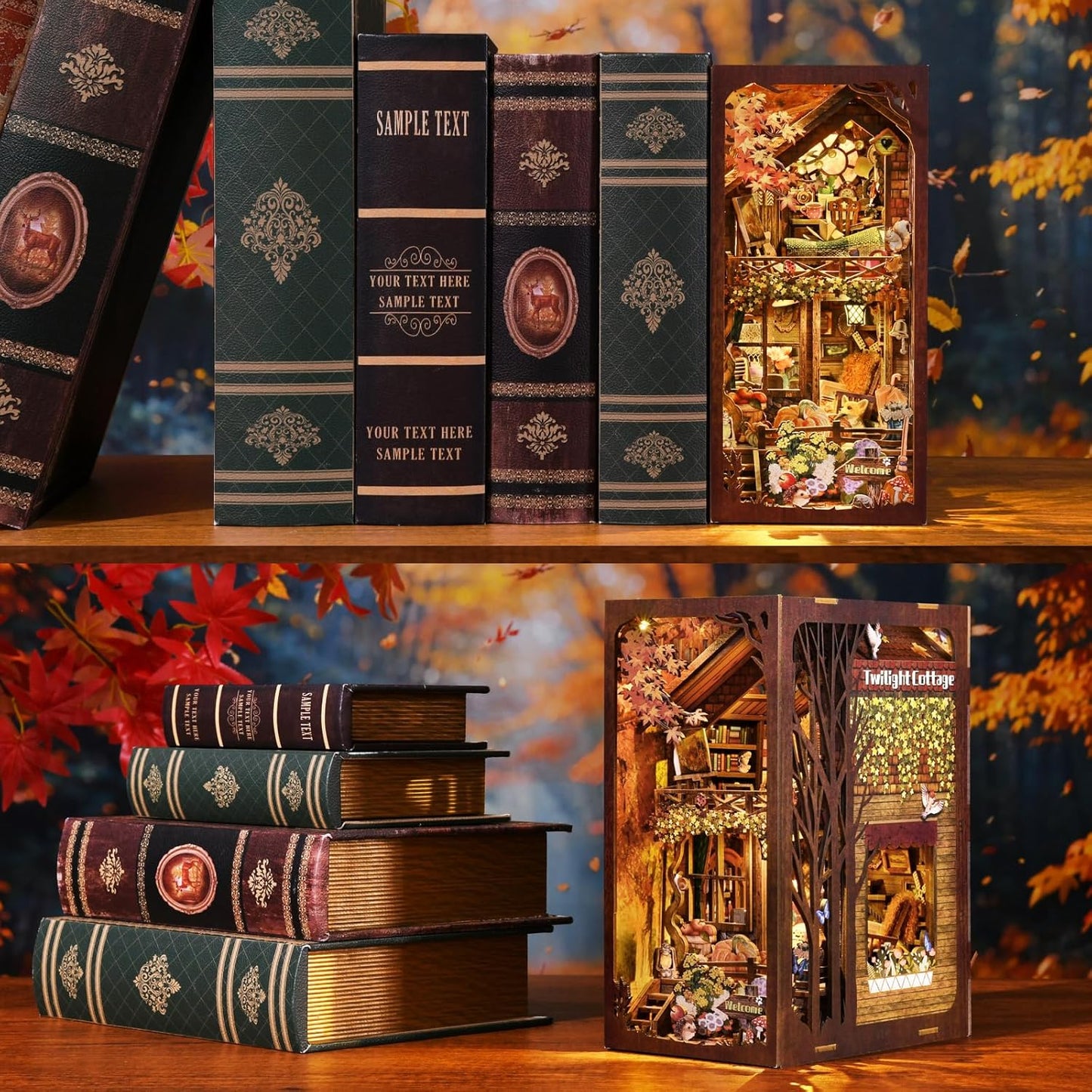 DIY Miniature Dollhouse
Rolife Cutebee HYUKBI DIY Booknook Dollhouse Kit 3D Wooden Puzzle