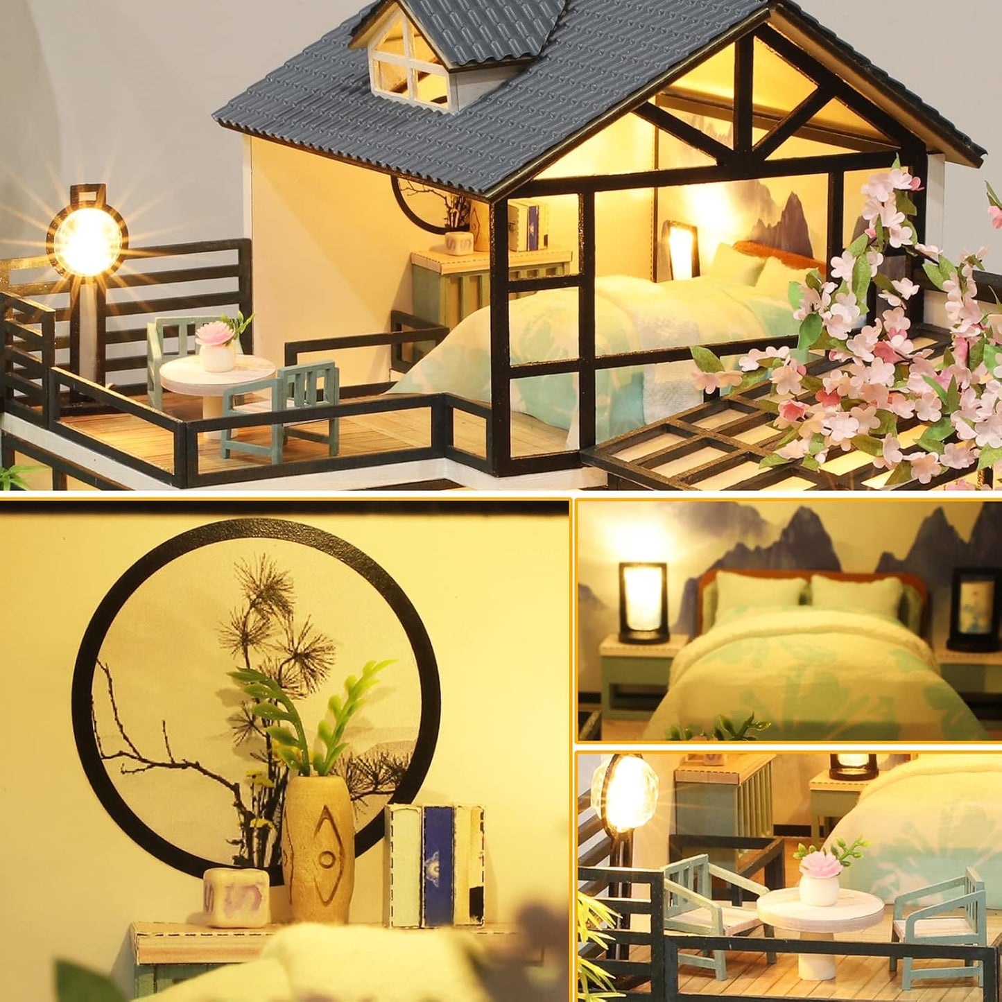 HYUKBI DIY Booknook Dollhouse Kit