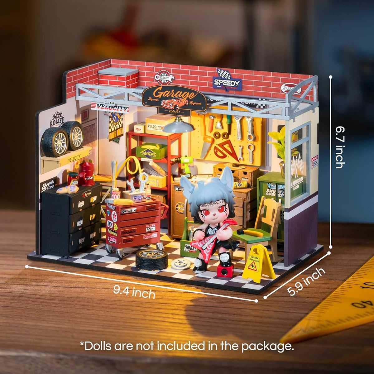 HYUKBI DIY Miniature House Kit with LED Light