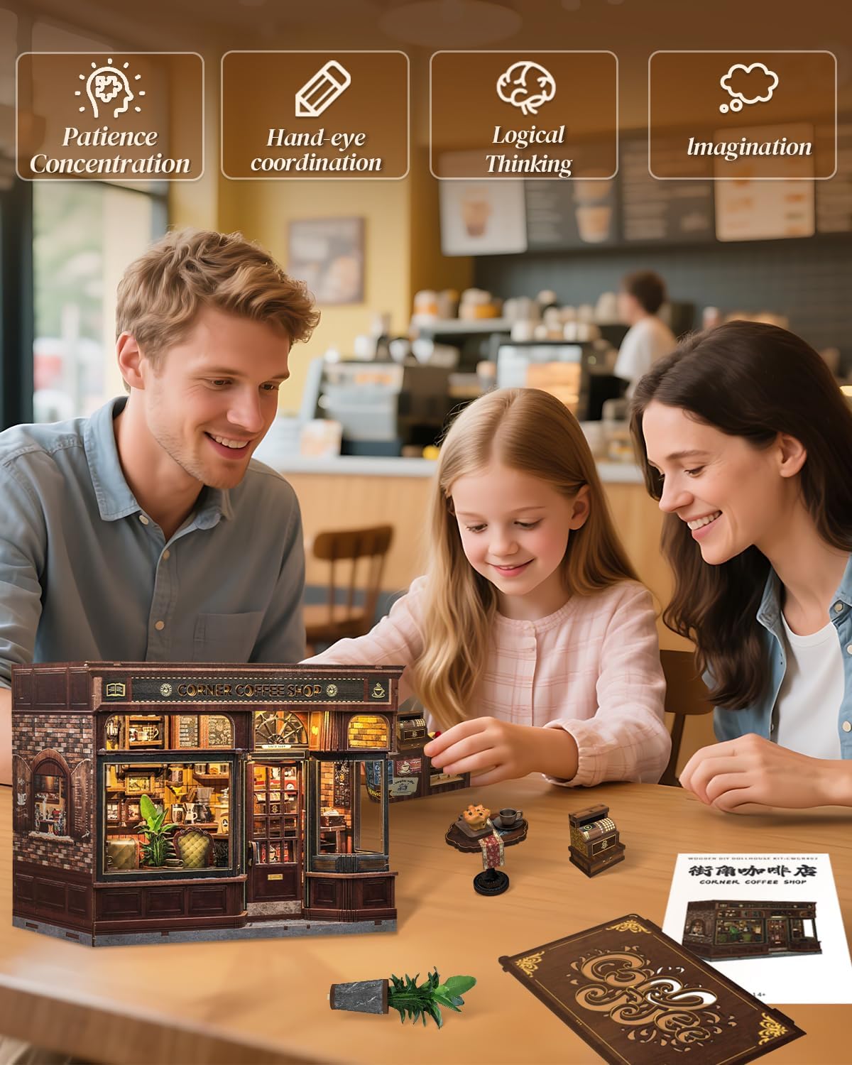 Rolife Cutebee HYUKBI DIY Booknook Dollhouse Kit 3D Wooden Puzzle
