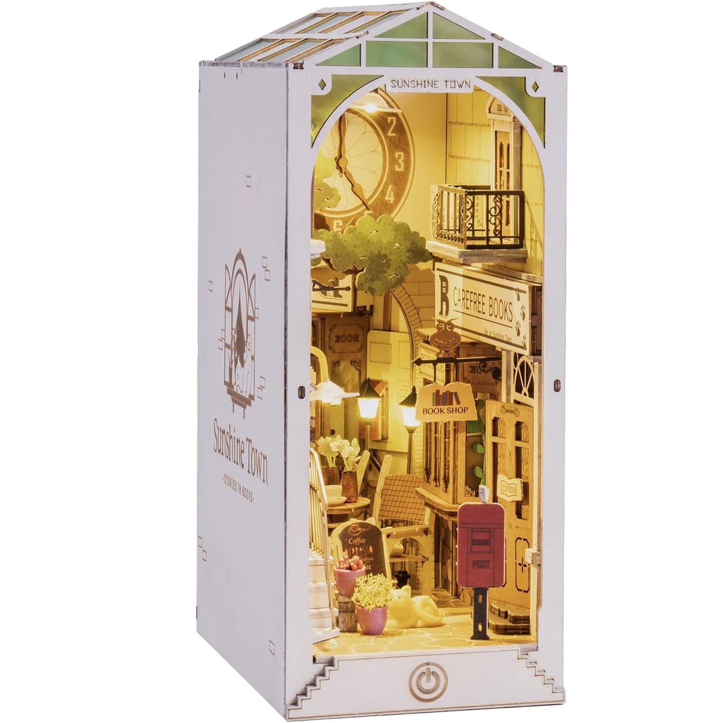 Book Nook Kit DIY Miniature Dollhouse-Sunshine Town