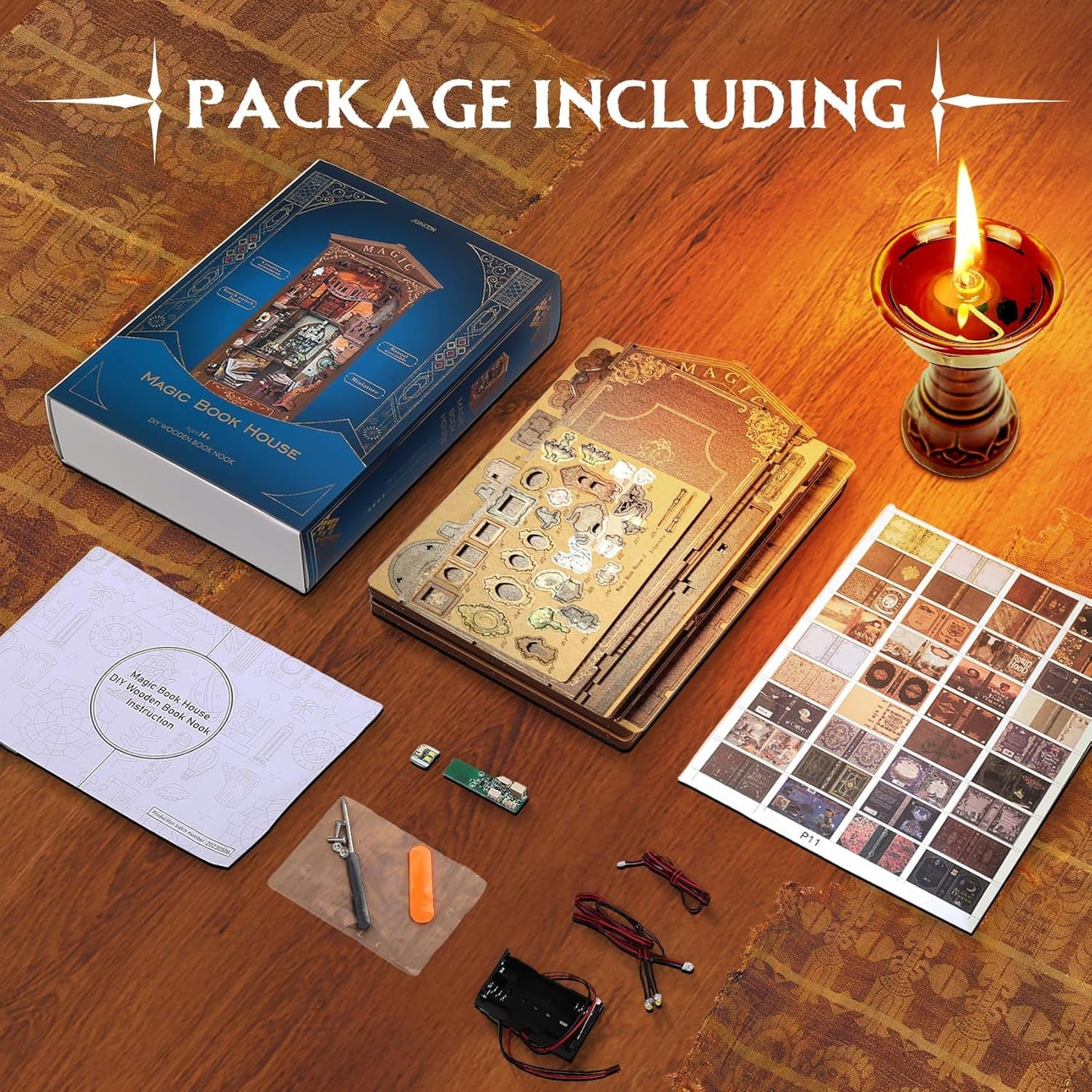 HYUKBI DIY Booknook Dollhouse Kit