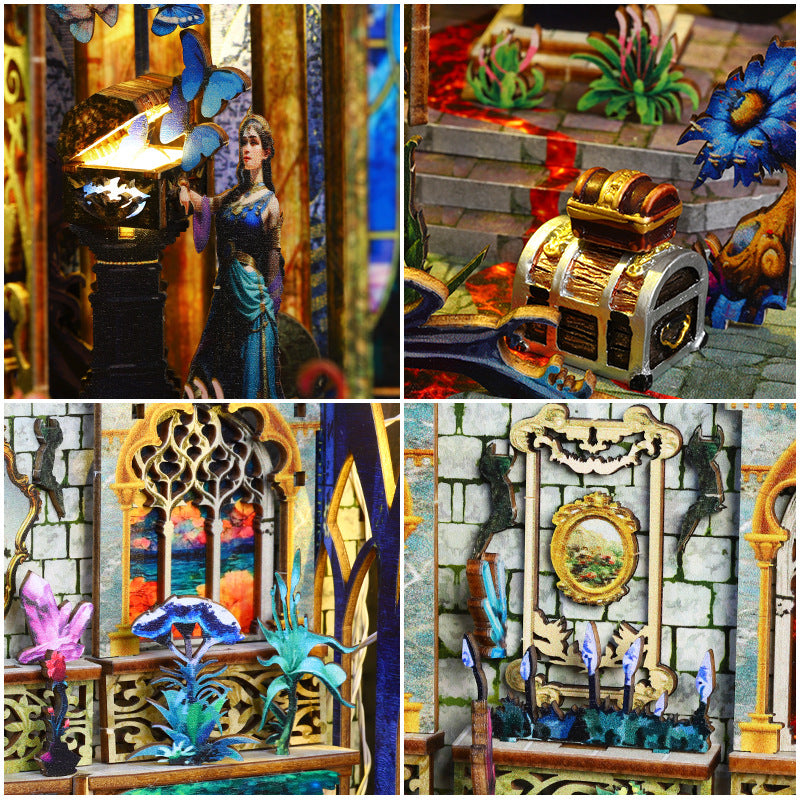 HYUKBI DIY Booknook Dollhouse Kit