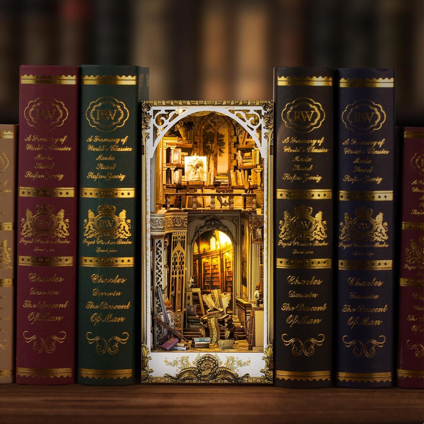 HYUKBI DIY Booknook Dollhouse Kit