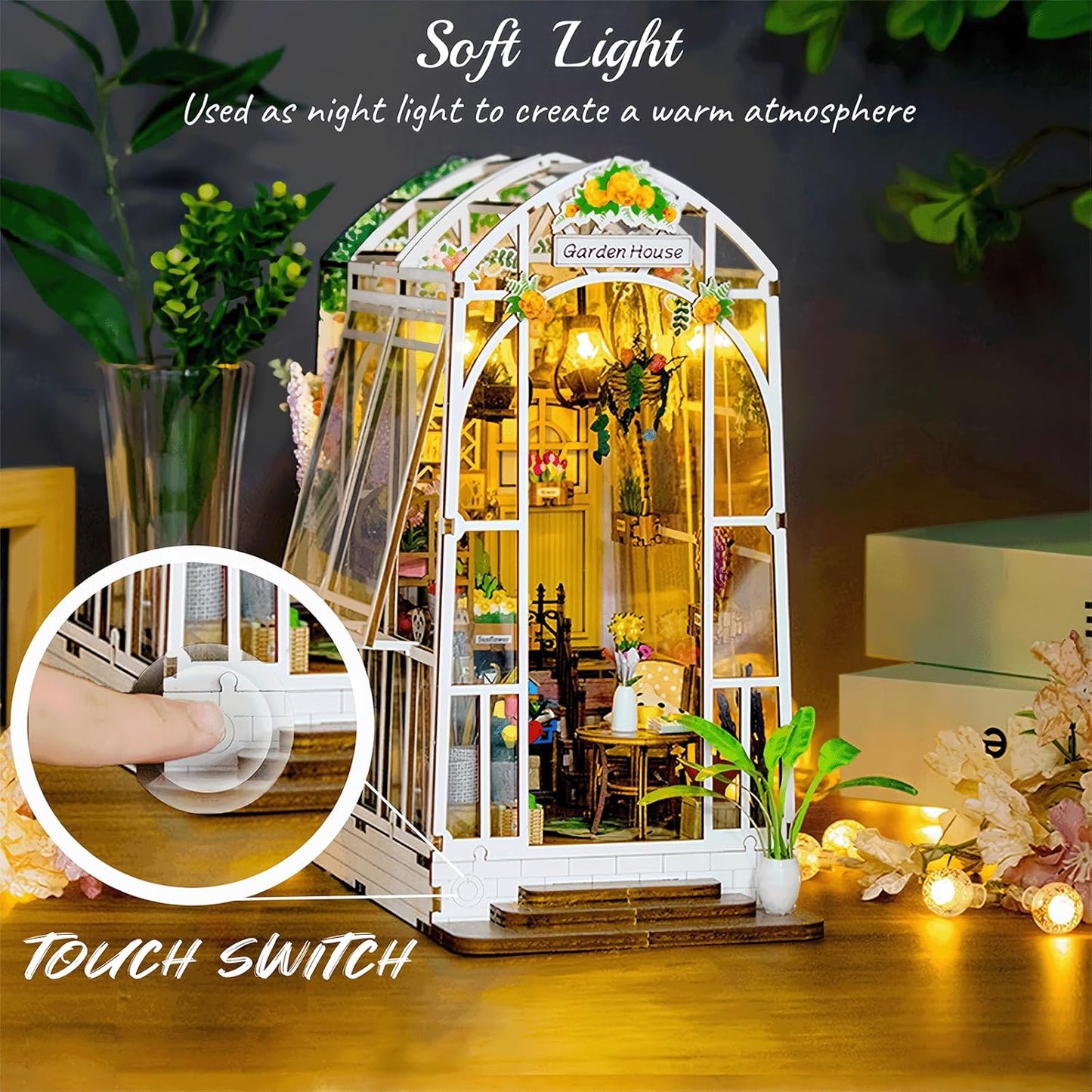 HYUKBI DIY Booknook Dollhouse Kit