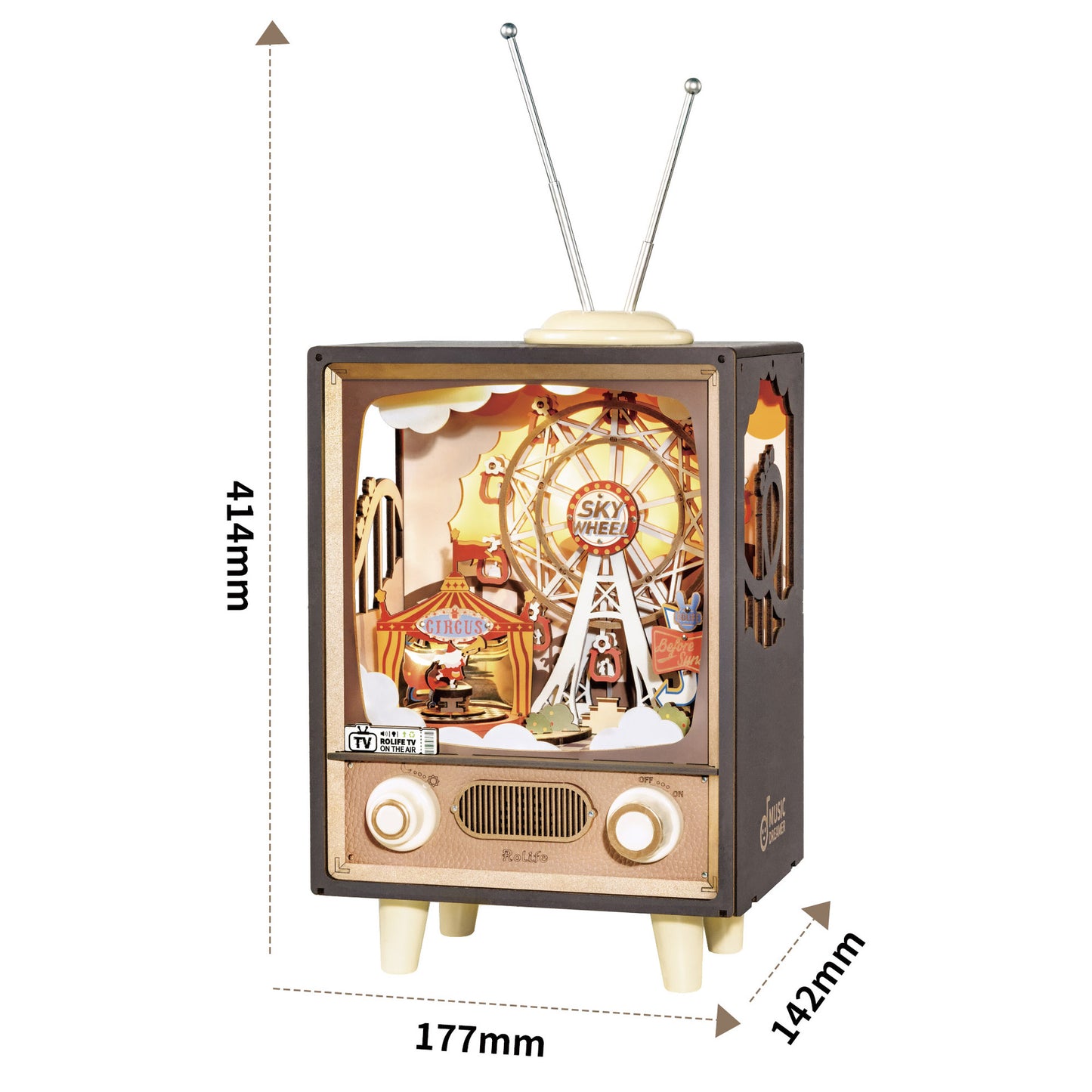 16" Ferris Wheel Music Box