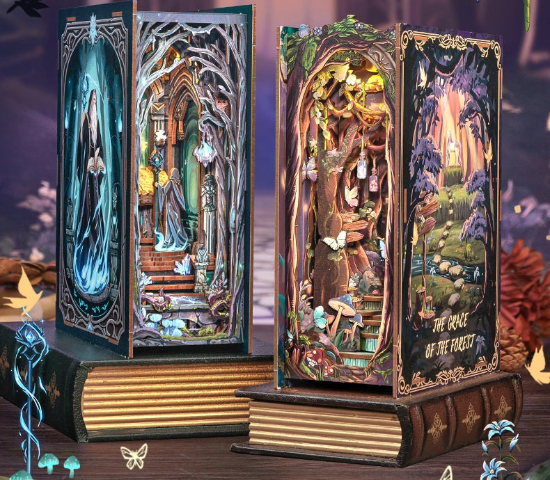 Rolife Cutebee HYUKBI DIY Booknook Dollhouse Kit 3D Wooden Puzzle