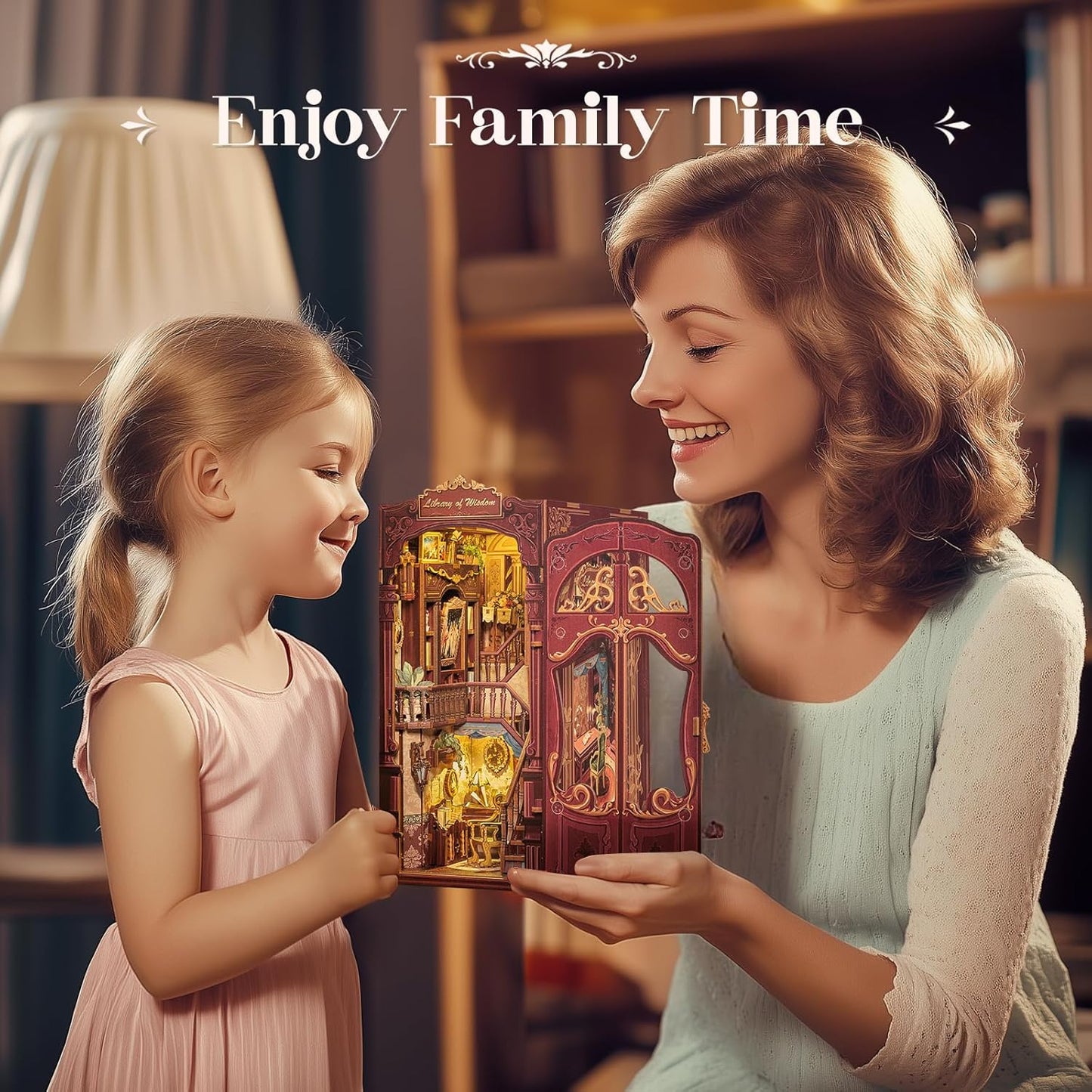 Rolife Cutebee HYUKBI DIY Booknook Dollhouse Kit 3D Wooden Puzzle