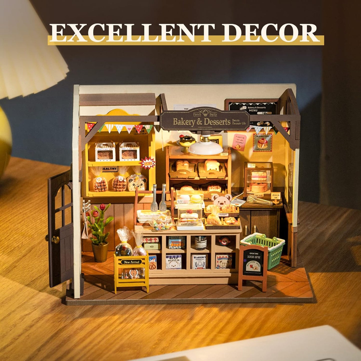 DIY Miniature Dollhouse Kits with LED Light