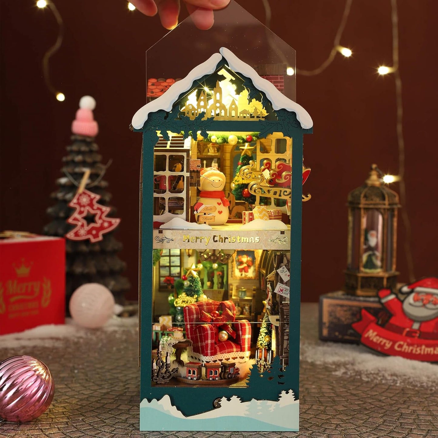 HYUKBI DIY Booknook Dollhouse Kit
