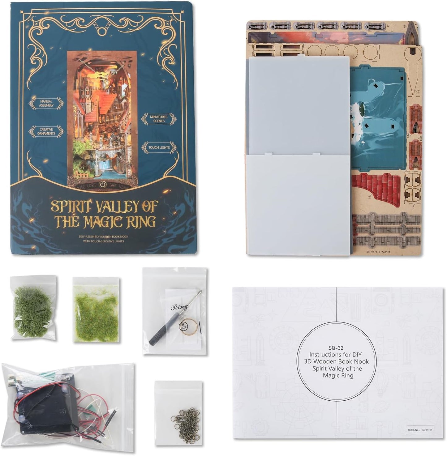 HYUKBI DIY Booknook Dollhouse Kit