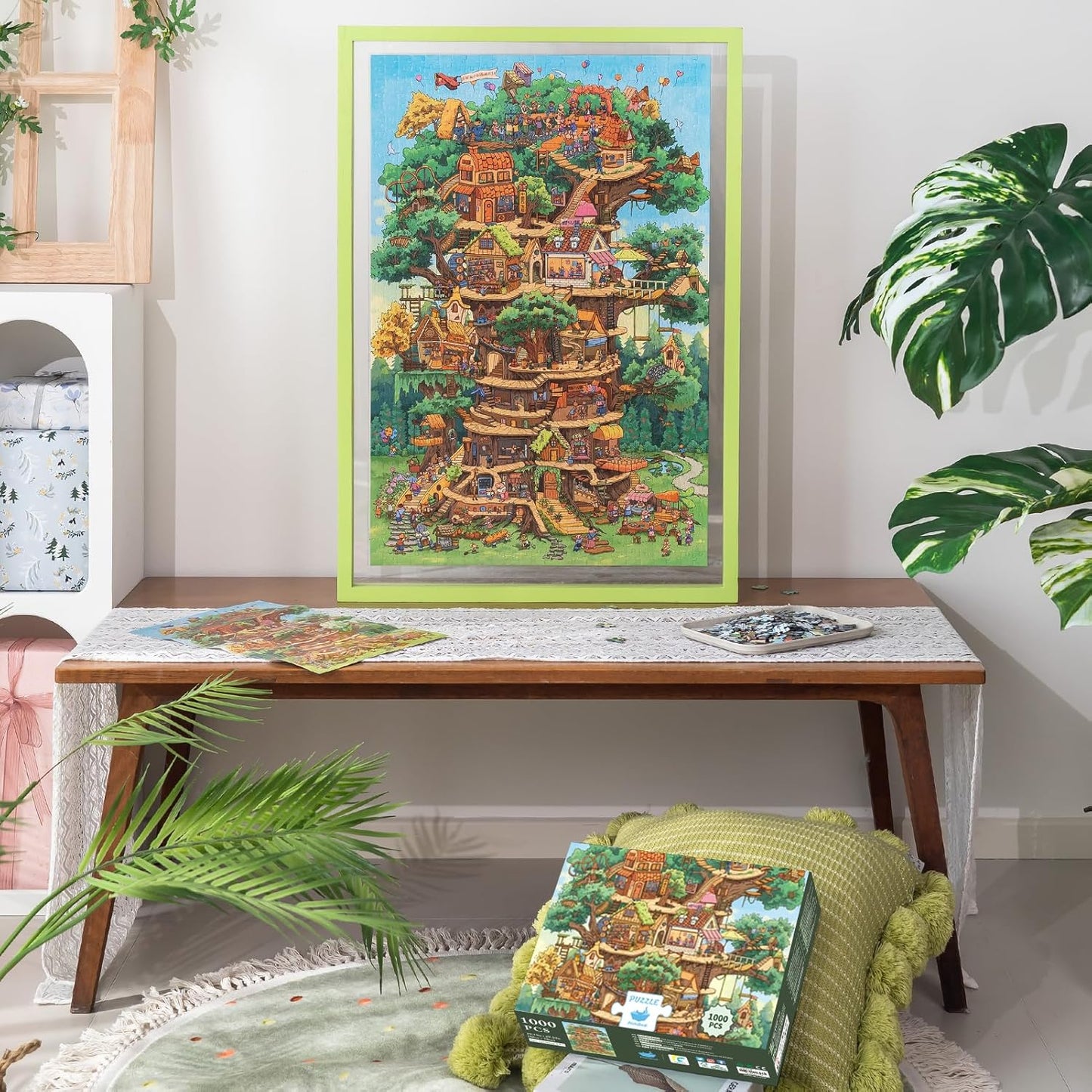 1000pcs jigsaw puzzle, 2025 new puzzle, Adult Puzzle, Cartoon Puzzle, jigsaw puzzles, momibook puzzle, puzzle 2000, Wonderful Tree House Expeditions
DIY Miniature Dollhouse
Rolife Cutebee HYUKBI DIY Booknook Dollhouse Kit 3D Wooden Puzzle
Micro Building Blocks Set
Blindbox plush cute toy