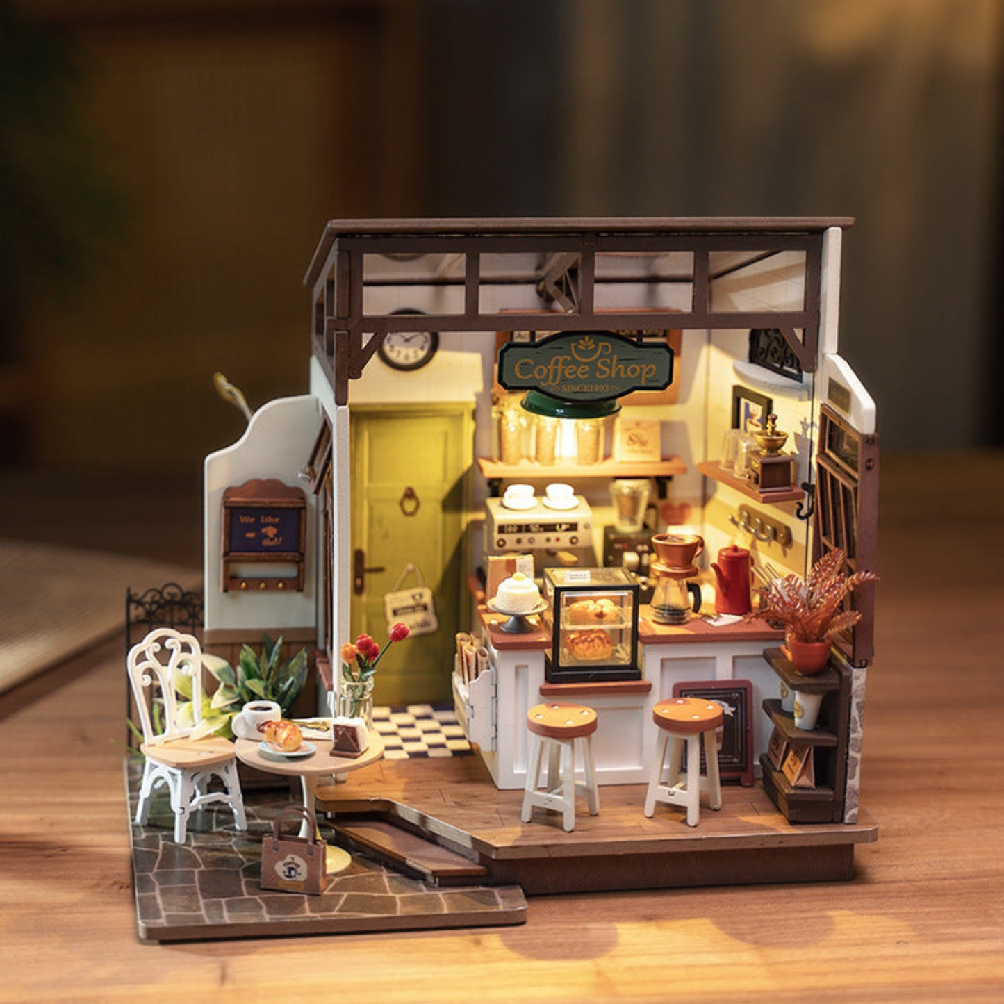 DIY Miniature Dollhouse Kits with LED