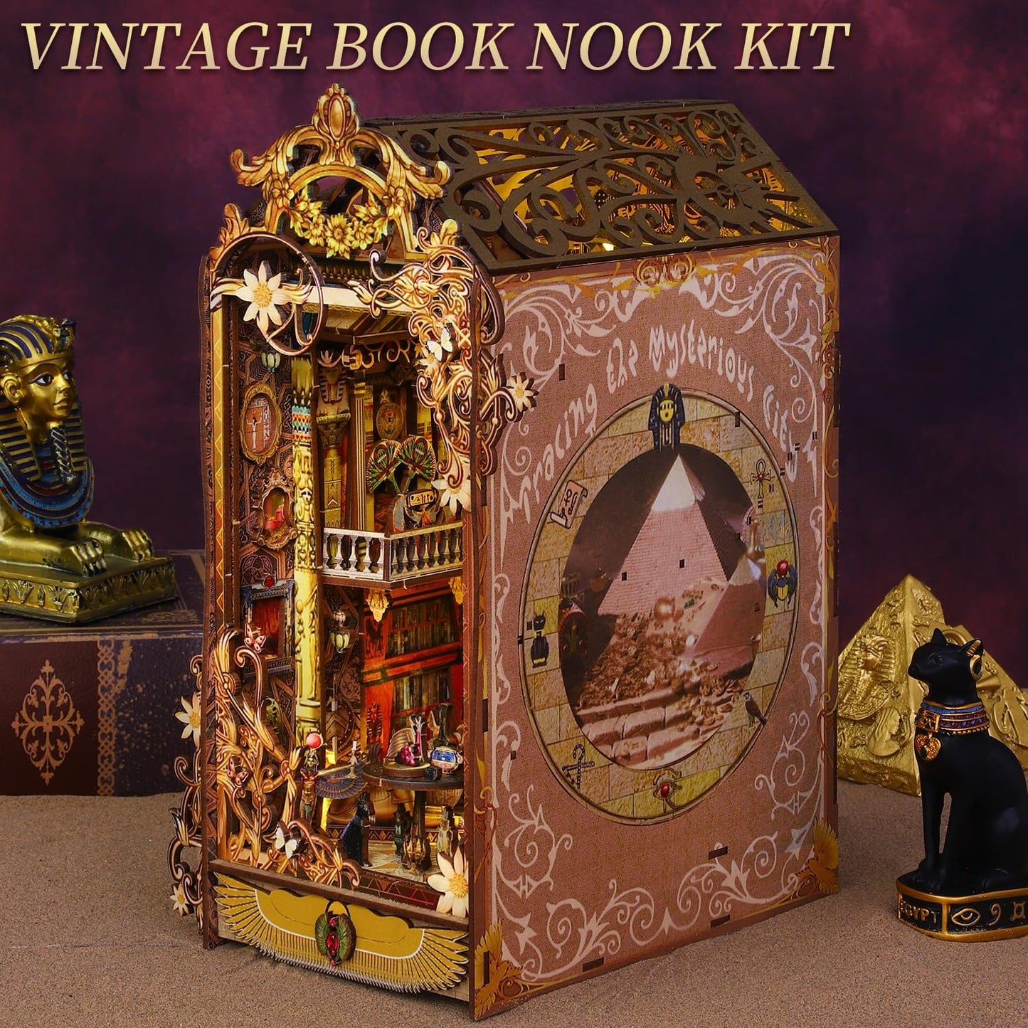 HYUKBI DIY Booknook Dollhouse Kit