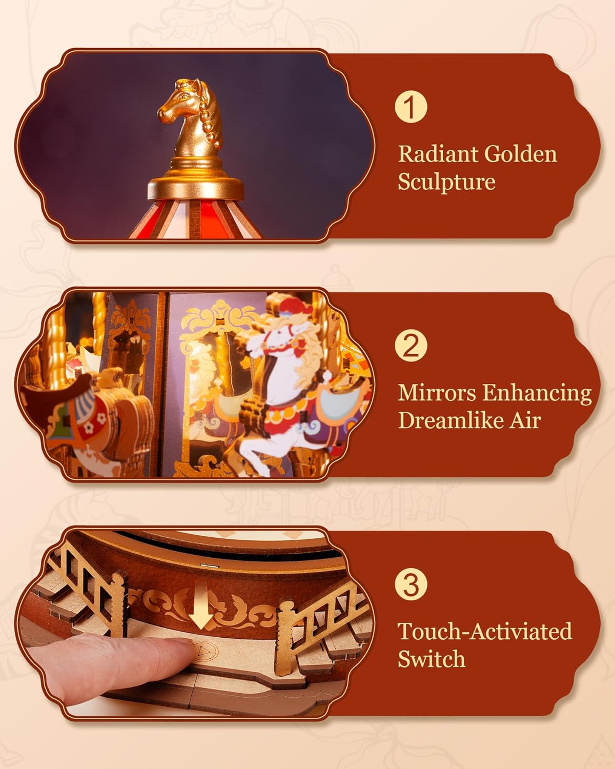 DIY 3D Puzzles Music Box
