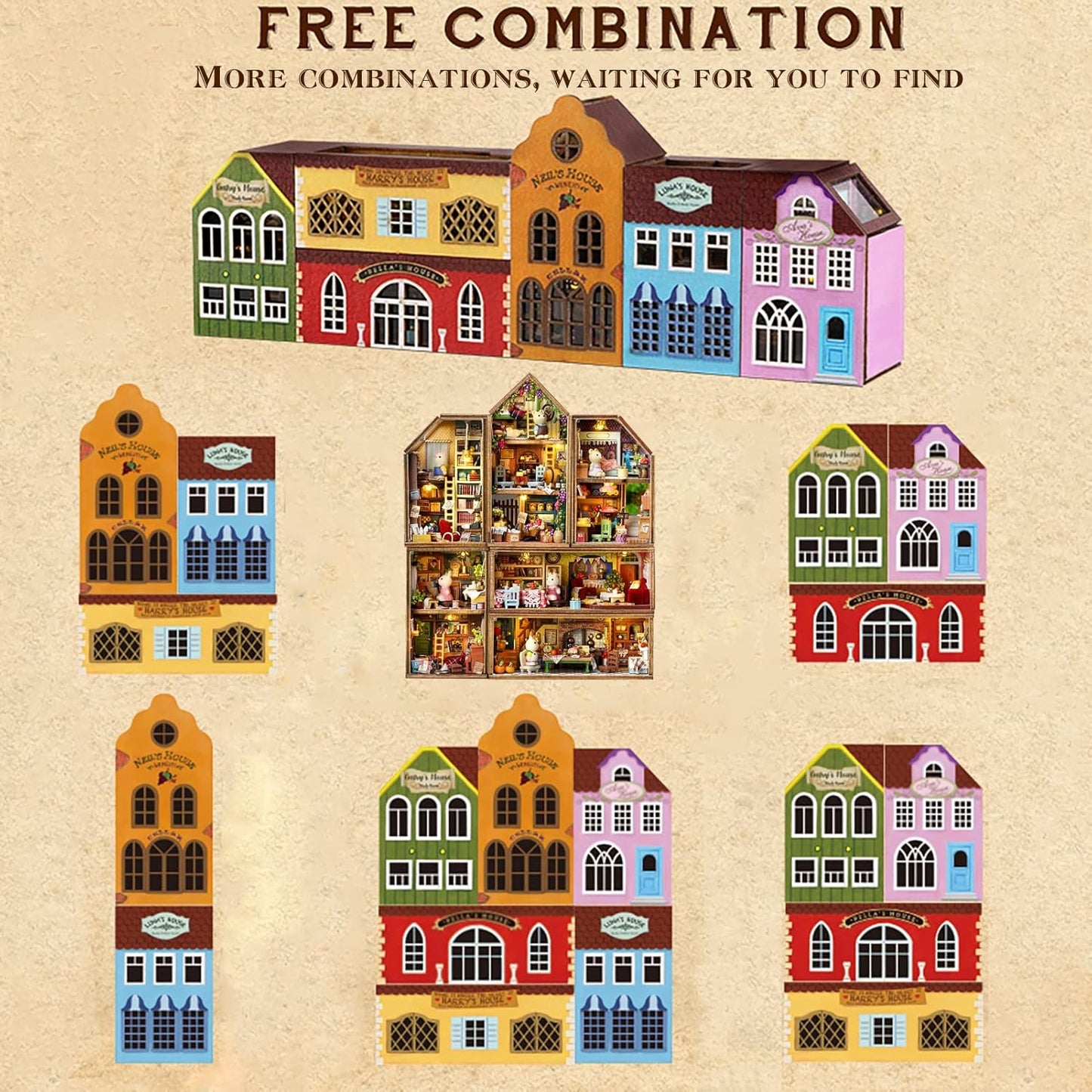 Building block, 1000pcs jigsaw puzzle, 2025 new puzzle, Adult Puzzle, Cartoon Puzzle, jigsaw puzzles,, puzzle 2000, DIY Miniature Dollhouse, Rolife, Cutebee, HYUKBI, DIYBooknook, Dollhouse Kit, 3D Wooden Puzzle, Micro Building Blocks Set