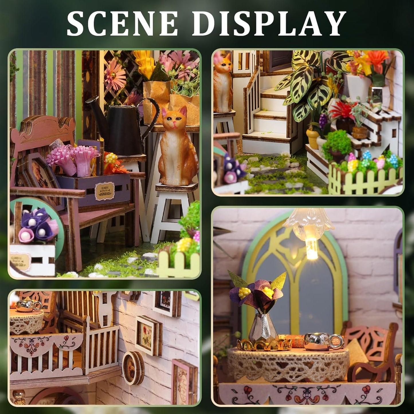 HYUKBI DIY Booknook Dollhouse Kit