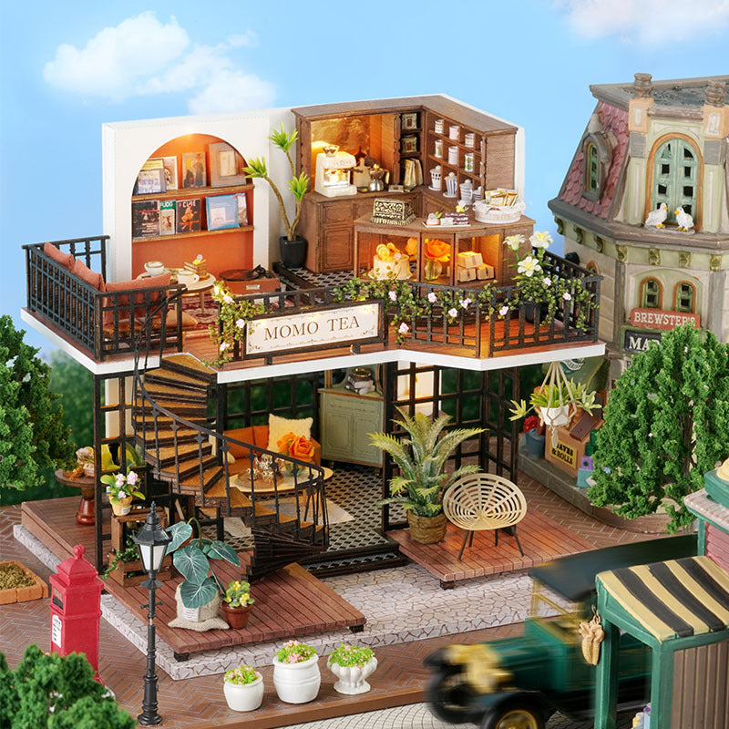 Rolife Cutebee HYUKBI DIY Booknook Dollhouse Kit 3D Wooden Puzzle