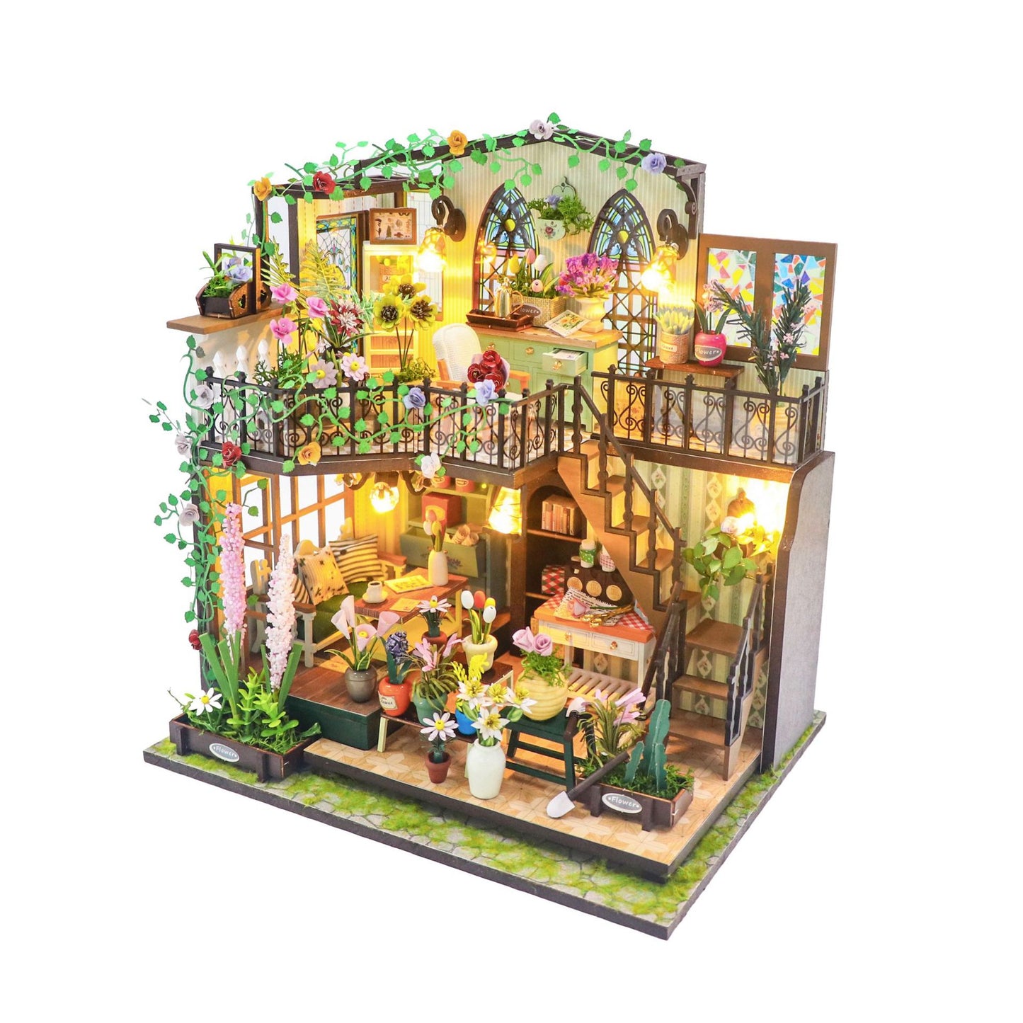HYUKBI DIY Booknook Dollhouse Kit