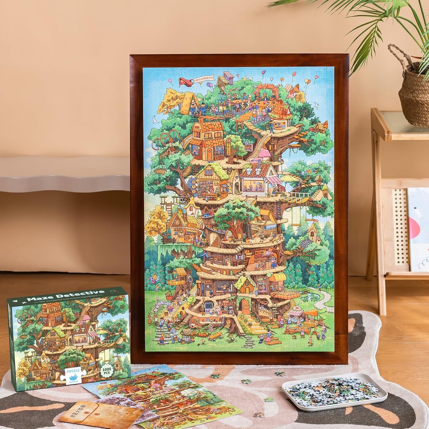 1000pcs jigsaw puzzle, 2025 new puzzle, Adult Puzzle, Cartoon Puzzle, jigsaw puzzles, momibook puzzle, puzzle 2000, Wonderful Tree House Expeditions
DIY Miniature Dollhouse
Rolife Cutebee HYUKBI DIY Booknook Dollhouse Kit 3D Wooden Puzzle
Micro Building Blocks Set
Blindbox plush cute toy
