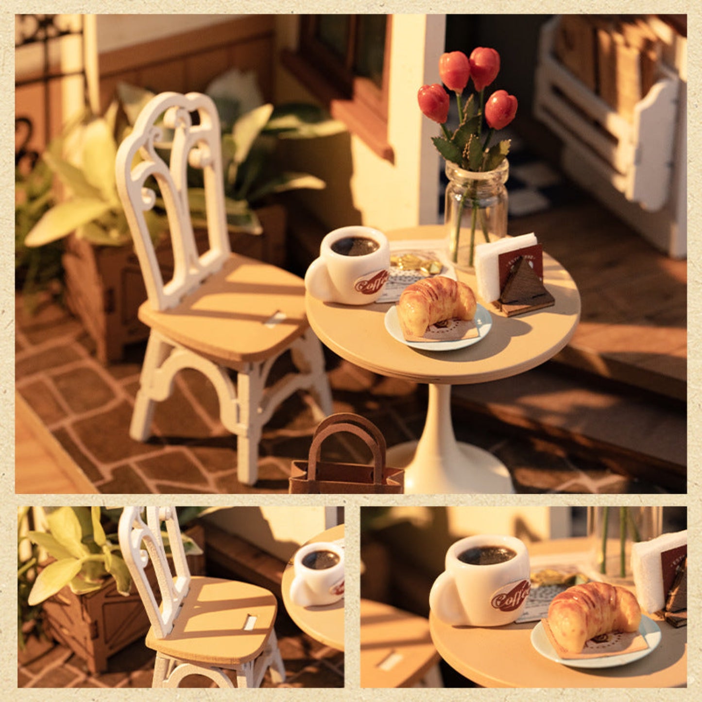 DIY Miniature Dollhouse Kits with LED