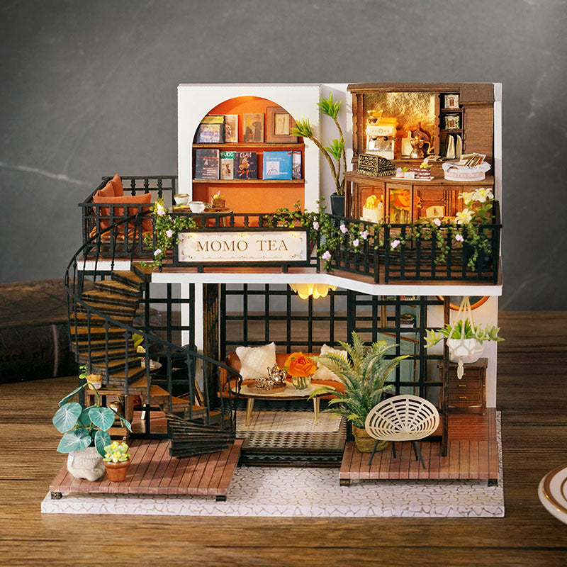 Rolife Cutebee HYUKBI DIY Booknook Dollhouse Kit 3D Wooden Puzzle