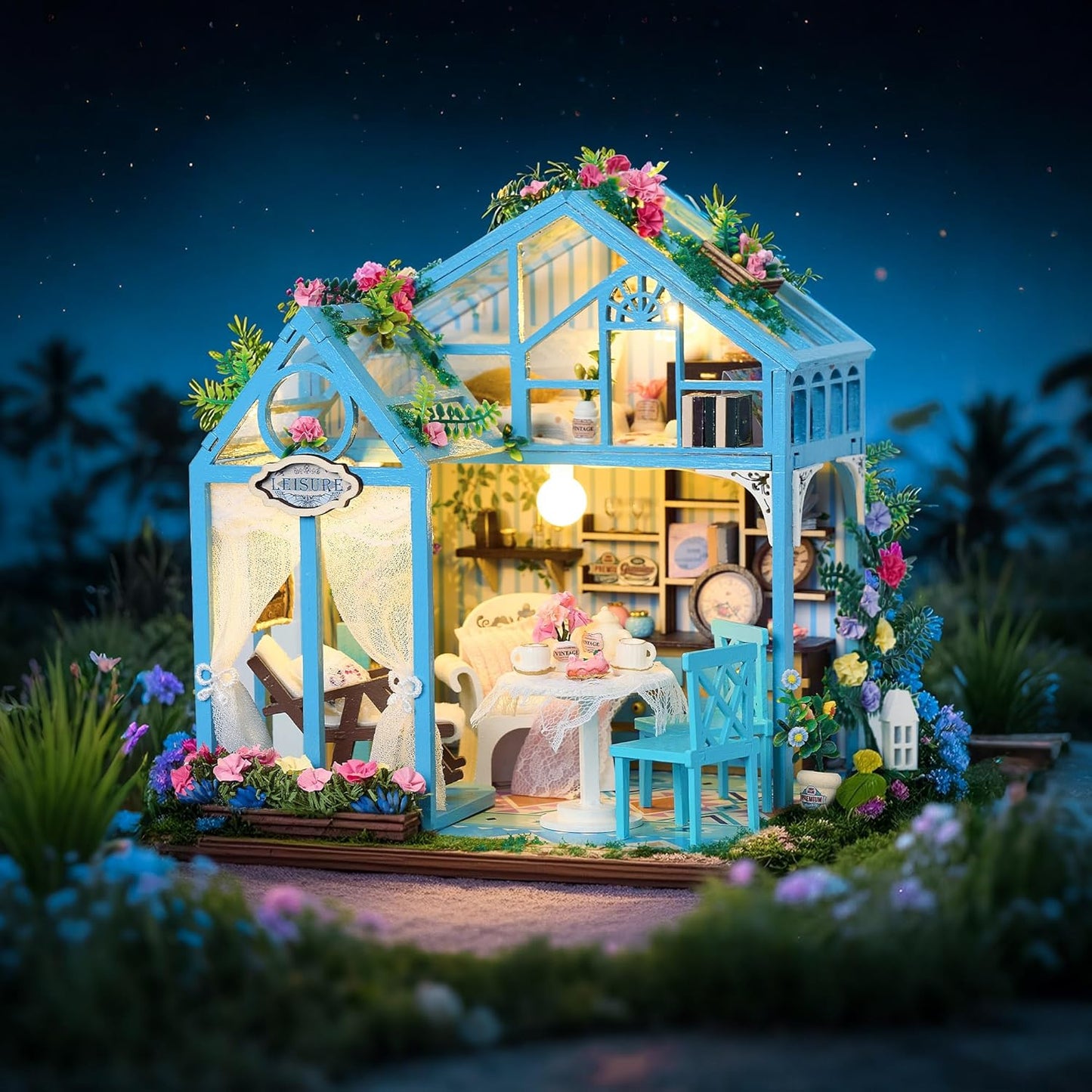 Rolife Cutebee HYUKBI DIY Booknook Dollhouse Kit 3D Wooden Puzzle
