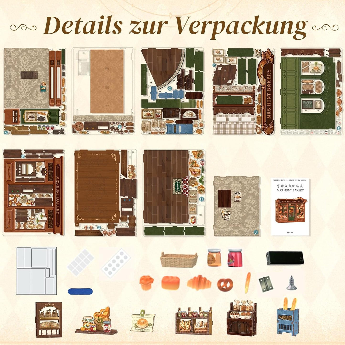 Rolife Cutebee HYUKBI DIY Booknook Dollhouse Kit 3D Wooden Puzzle