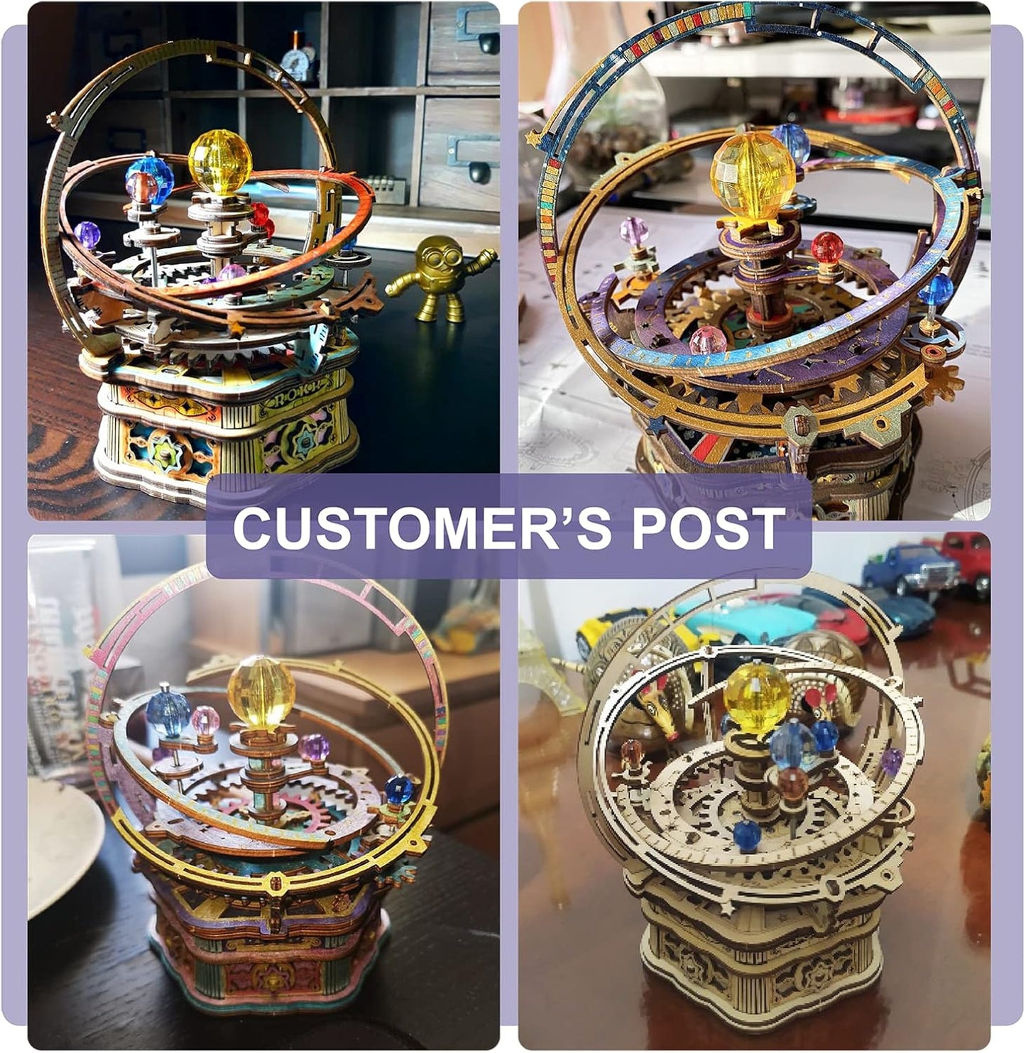 DIY 3D Wooden Puzzles - Starry Night Music Box Kit