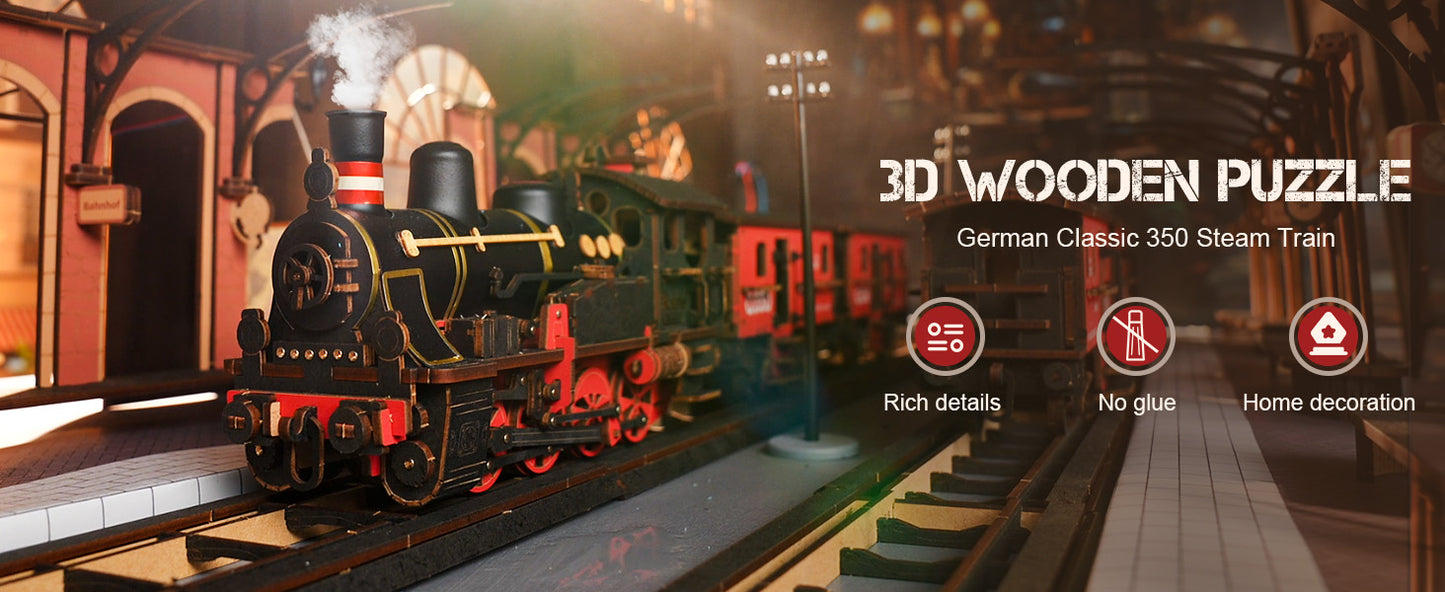 3D Wooden Puzzle - Train Sets