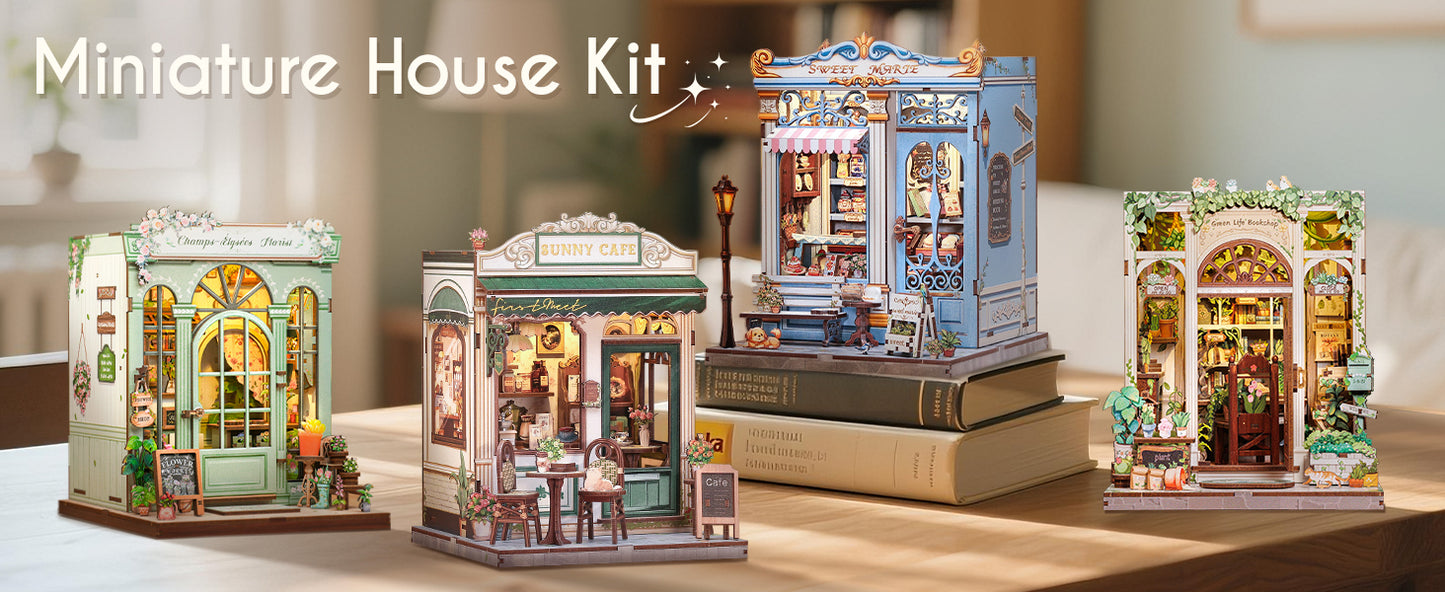 HYUKBI DIY Booknook Dollhouse Kit