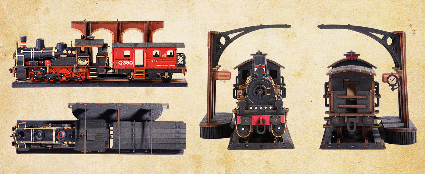 3D Wooden Puzzle - Train Sets