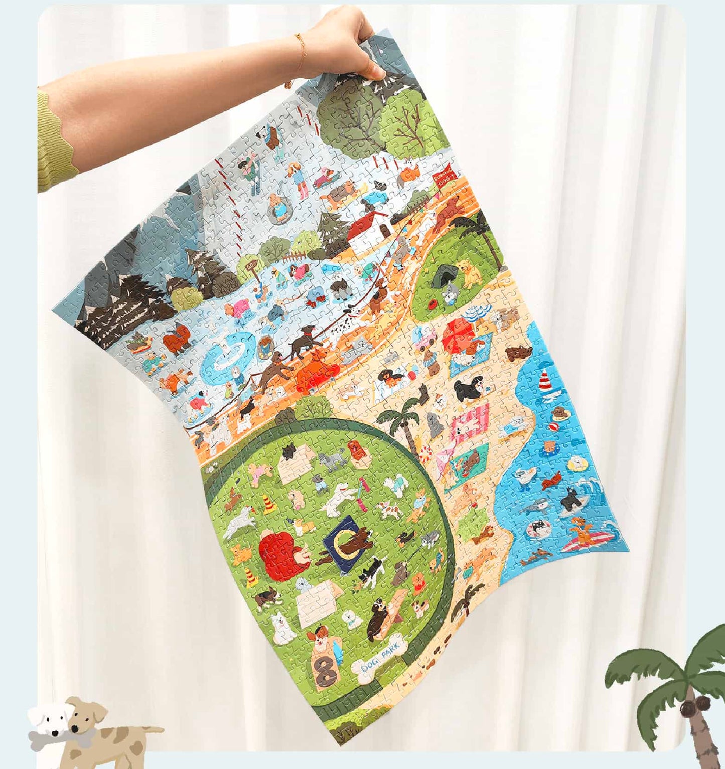 1000 Pcs-Dog Sports Day
