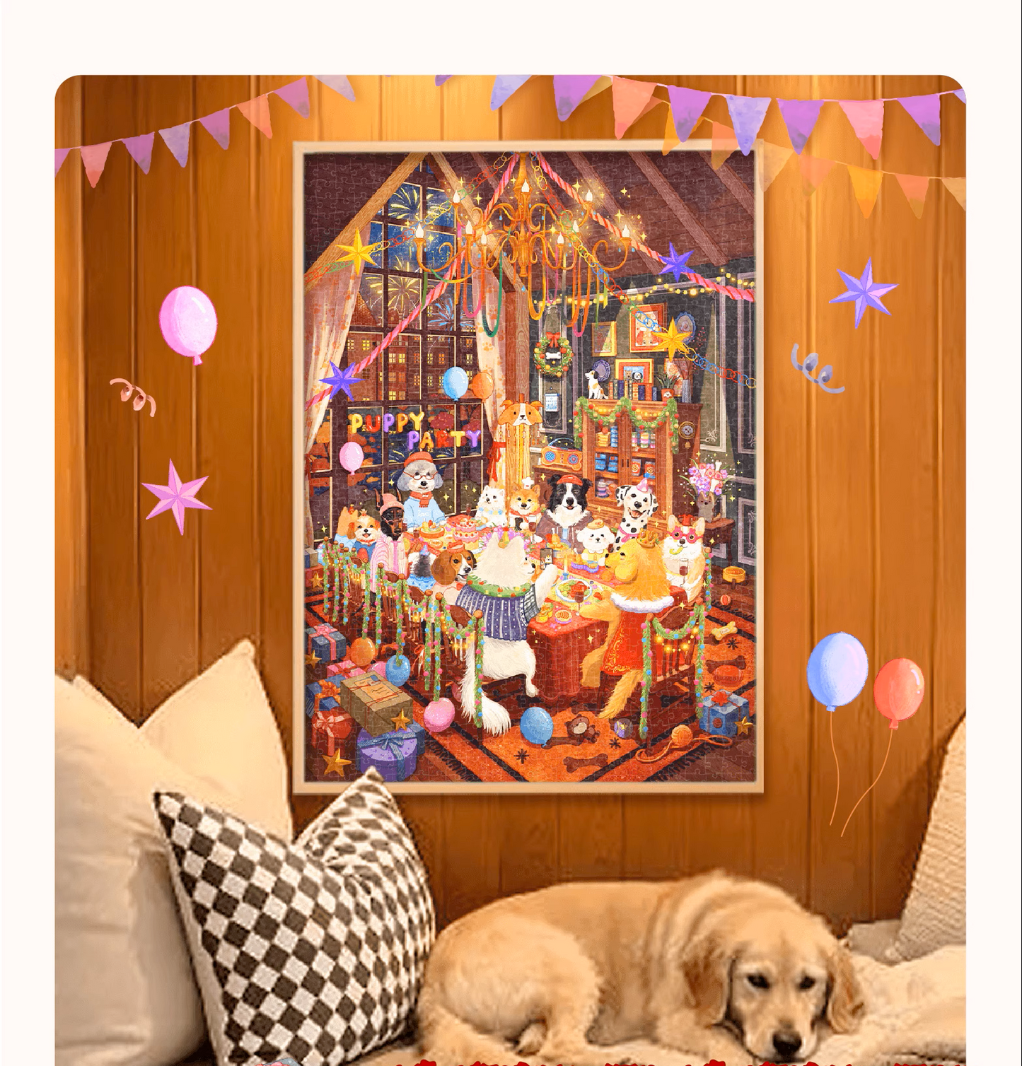 500 Pcs-Puppies Party