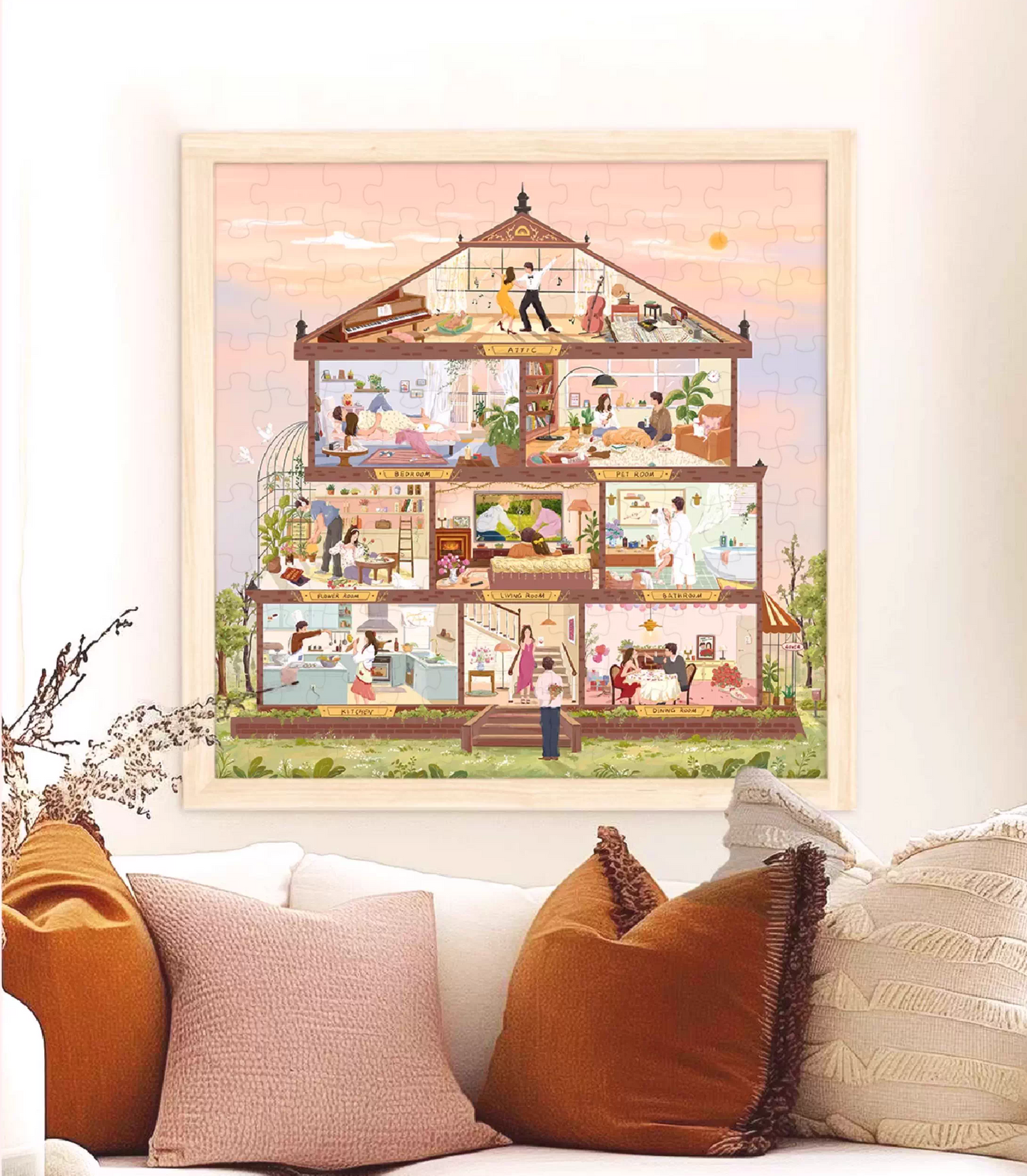 500 Pcs-Two Souls, One Roof-Seasons of Shared Plates