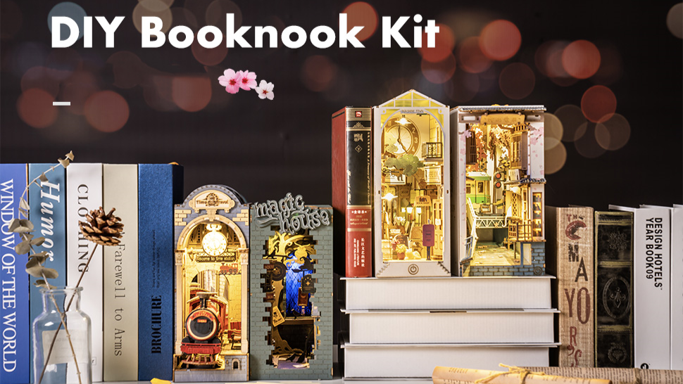 Book Nook Kit DIY Miniature Dollhouse-Sunshine Town